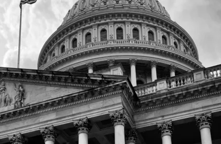 Capitol dome exterior, representing financial management for civil service programs.