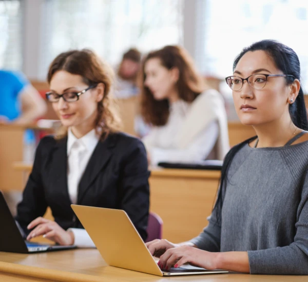 Adobe Stock 257393498 Multinational group of students in an auditorium