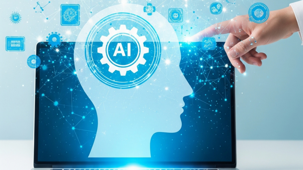 A digital graphic featuring blue-toned charts and graphs, including line graphs and geometric shapes, representing data analysis, metrics, and predictive analytics in a modern technology context.
