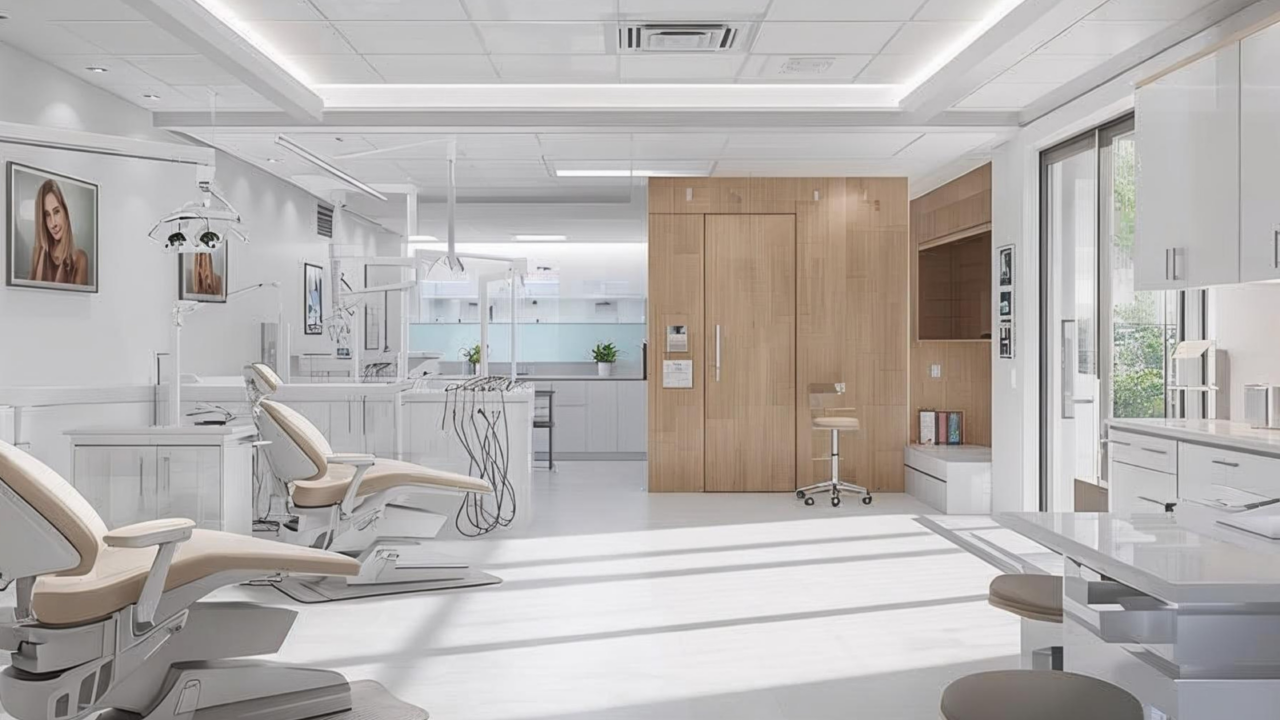 Modern hospital room for clinical research